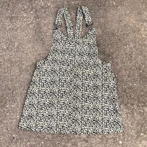 Cheetah print overall dress